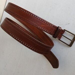 Allen Edmonds Mens  Brown Leather belt size 42